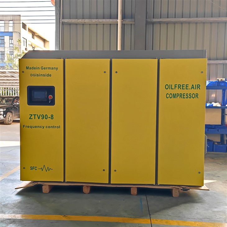 ZTV90-8 Industrial 8bar Mini Oil-free Electric Screw Type Air Compressor Oilless